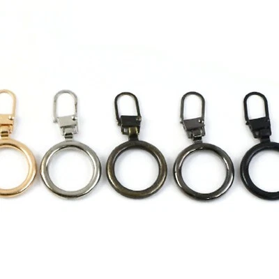 ZS Zipper Pull Fix - Clip on O Ring Pull for Repair Replacement Zipper Fix