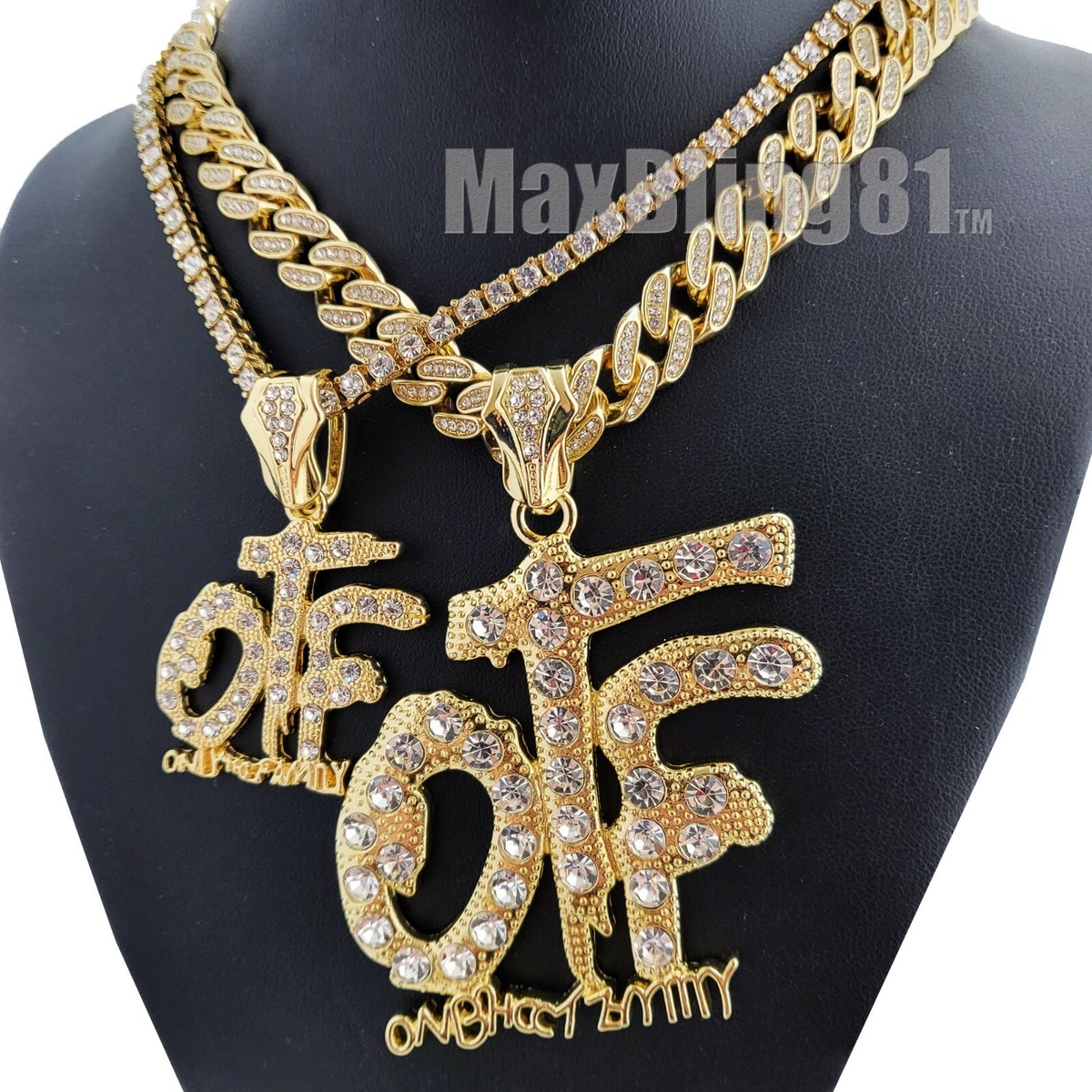 Gld OTFファミリーネックレス Gold Only the Family OTF Pendant & 20