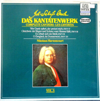 Bach Complete Cantatas BWV 17-20 GATEFOLD NEAR MINT Telefunken 2xVinyl LP