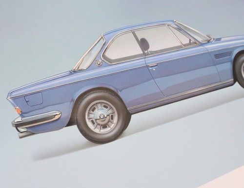 BMW 3.0 2.5 CSi CS 2800 E9 Classic Coupe Car Accessory Graphic Art Poster Gift - Picture 4 of 16