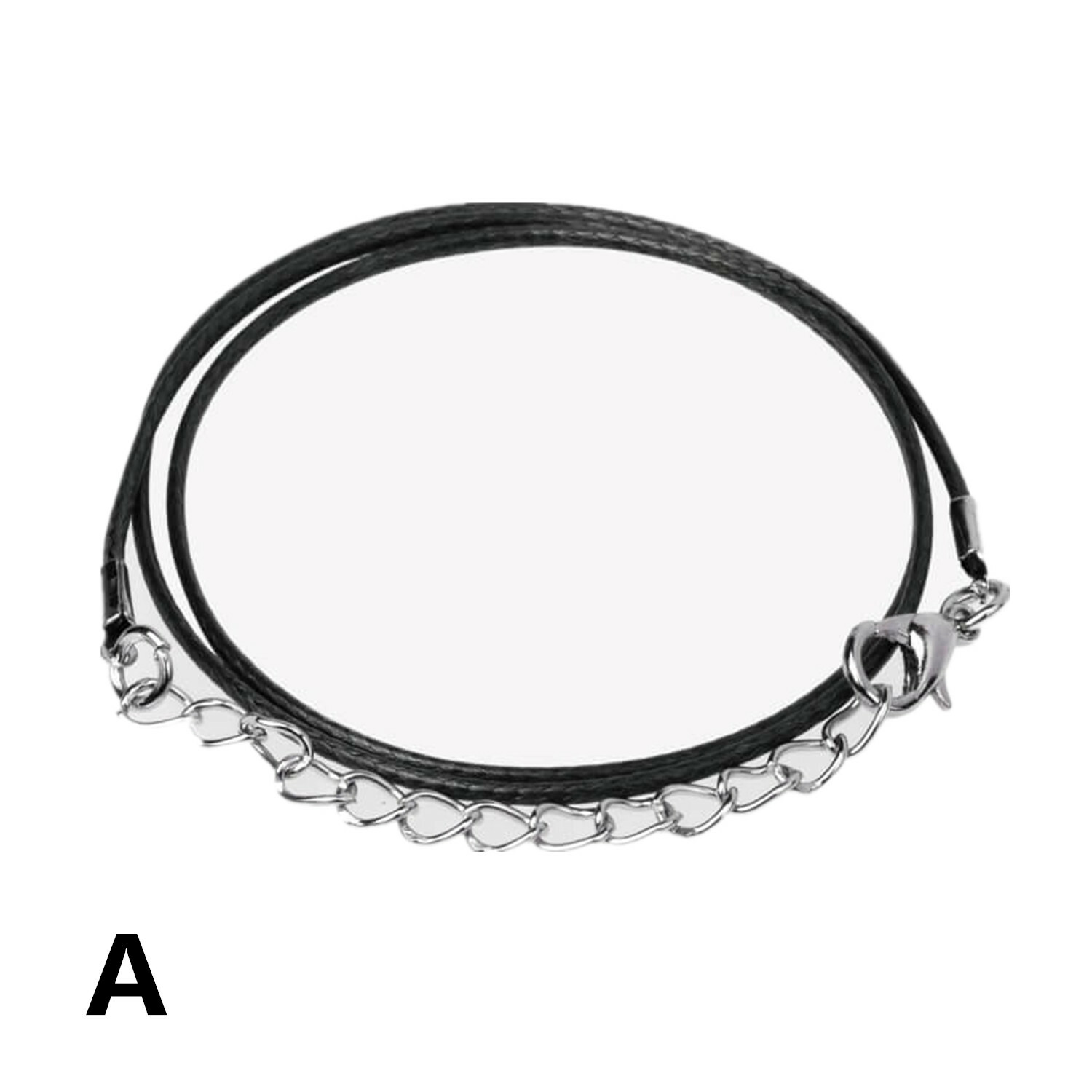 50X Leather Necklace Cord w/ Clasp 1.5mm Necklace Bracelet Jewelry