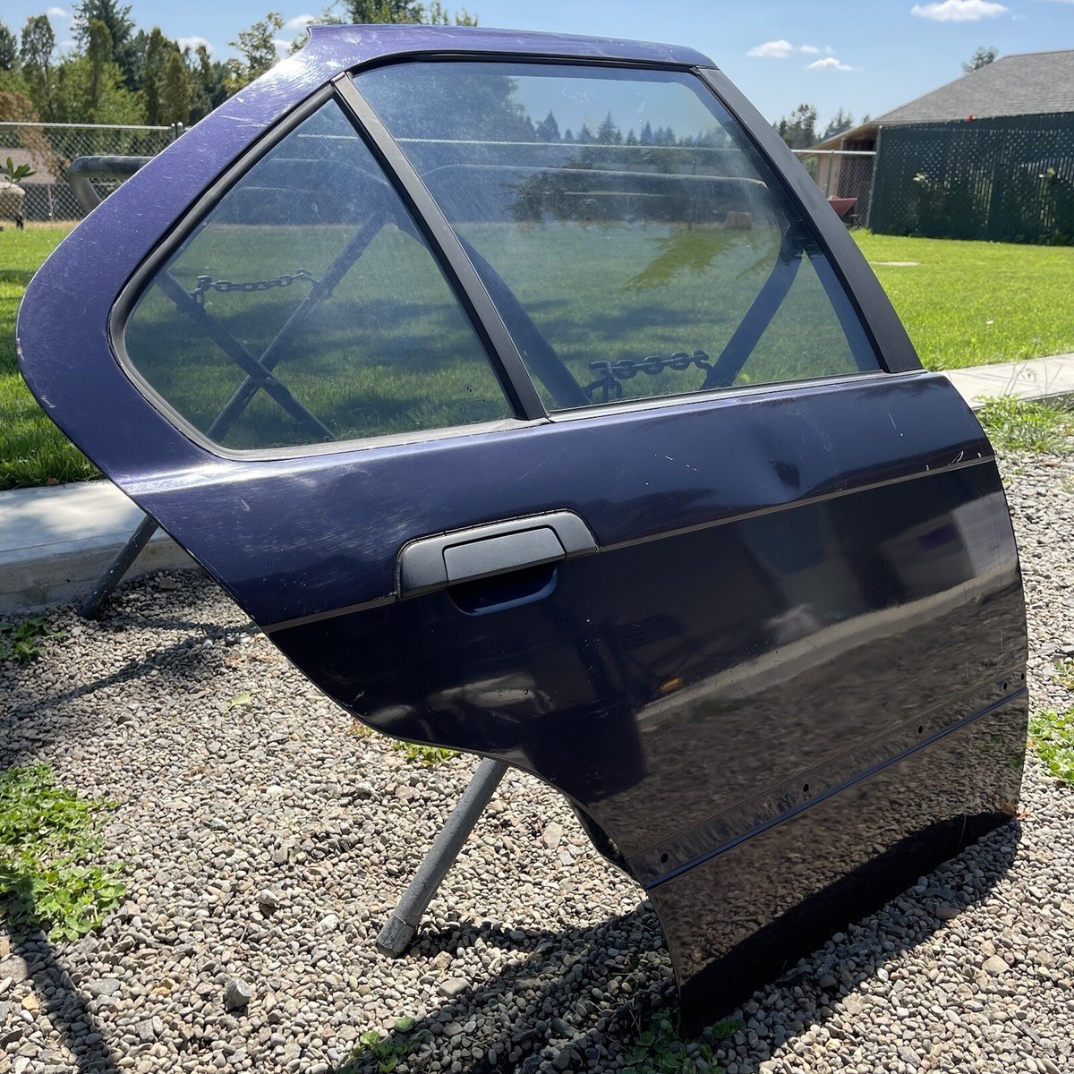 1992 - 1998 BMW M3 E36 3-Series Sedan Right Rear Door Shell Blue