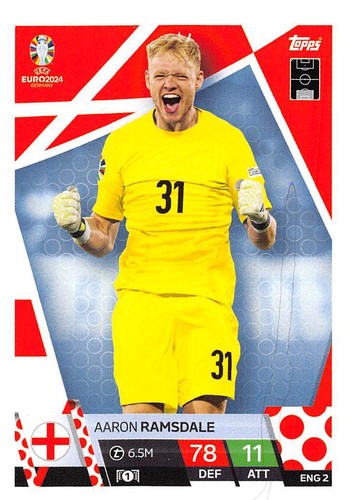 UEFA EURO 2024 - TARJETAS TOPPS Match Attax INGLANDIA BASE #ALB1 - NED18 - Imagen 111 de 235