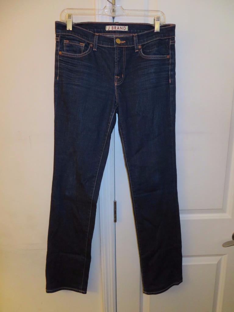 WOMENS J BRAND DARK BLUE THE CIGARETTE LEG INK JEANS SIZE 29 CUT# 5383