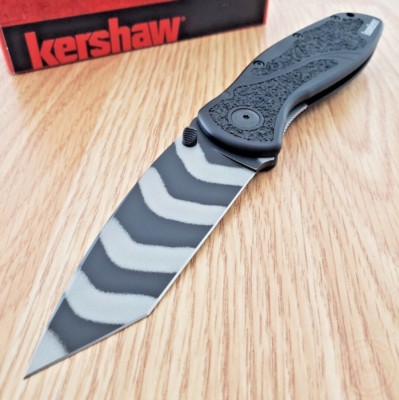 Kershaw Blur Folding Knife 3.5'' CTS-BDZ1 Steel Blade Aluminum/Trac-Tec Handle