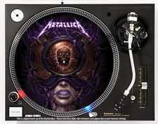 Metallica 3 - 7"-12" DJ slipmat slip mat LP turntable record player