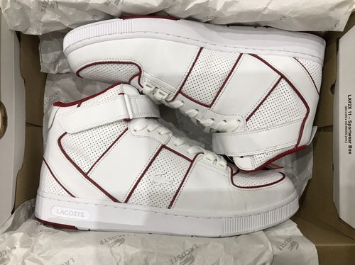 lacoste mid trainers