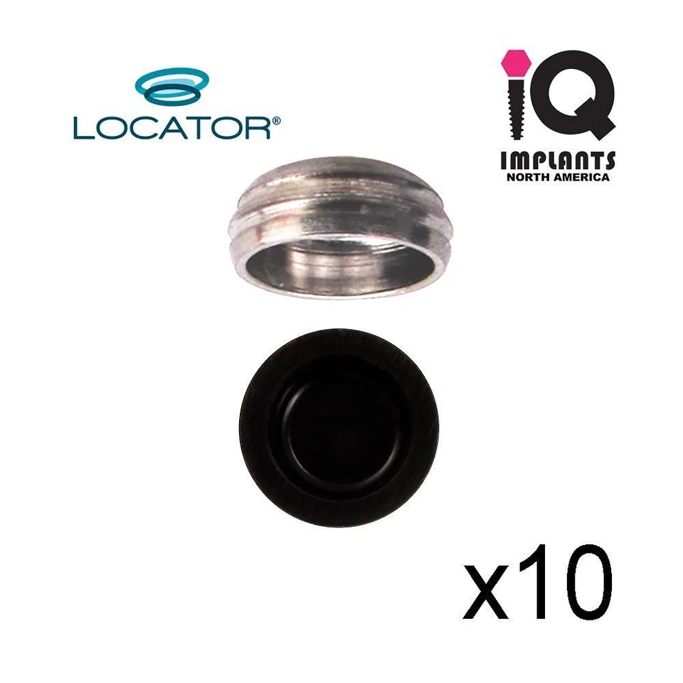 Zest LOCATOR Original Genuine Replacement Metal Housing & Lab Cap Assembly 10 Pk
