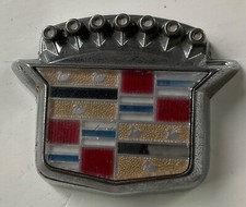 1980,s CADILLAC #20260724 = TRUNK KEY FLIPPER ORNAMENT EMBLEM == OEM PART