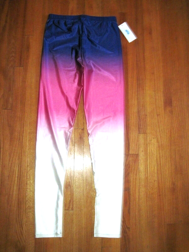 Lotus Leggings glänzend lila/rosa ombre glänzend Spandex Fitnessleggings Medium Neu mit Etikett - Bild 5 von 6