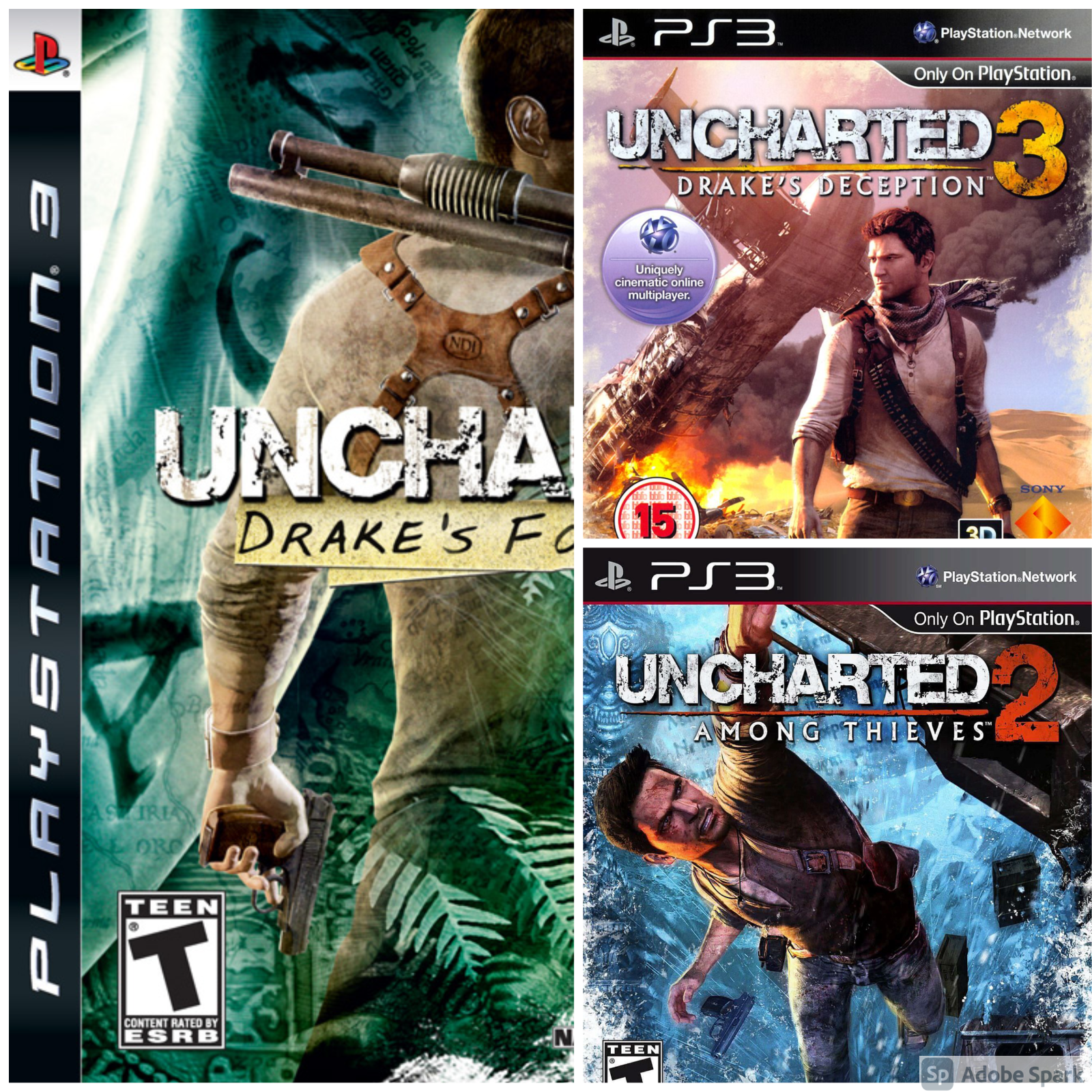 Coleção Uncharted ps3 psn - Donattelo Games - Gift Card PSN, Jogo