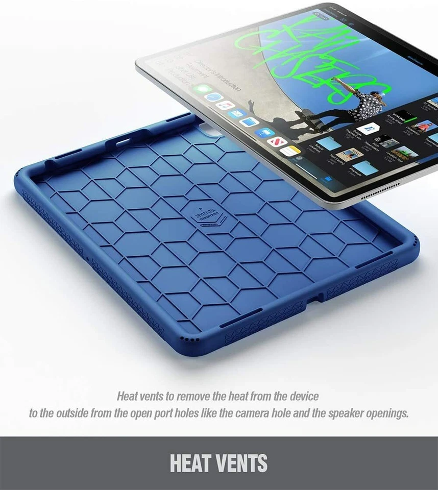 For iPad Pro 12.9 2020 & 2018 Case Poetic Soft Silicone Bumper Protective Cover - Image 3 of 4