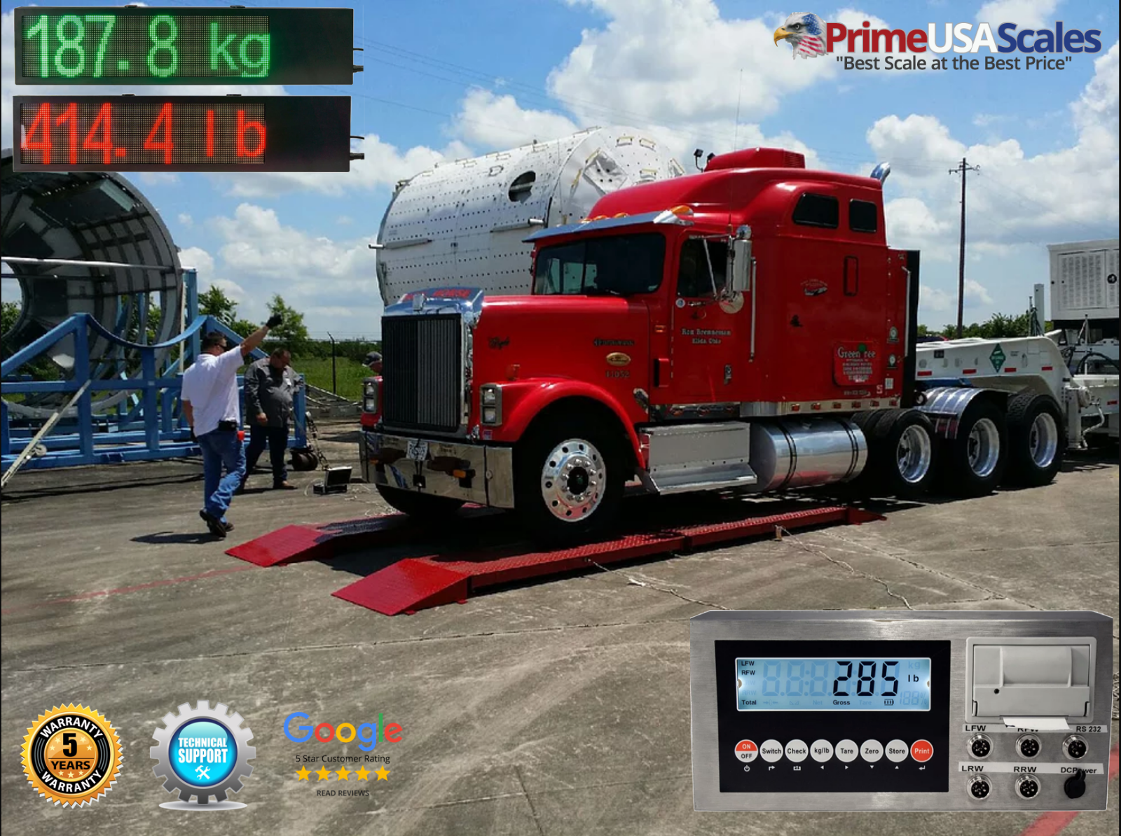 Optima OP-923 Axle Truck Scale 10'x30