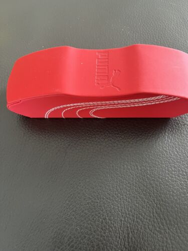 PUMA Sunglass Hardcase Red with White Trim with Cleaning Cloth - Picture 1 of 3