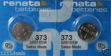 2 Renata SR916SW Watch Batteries