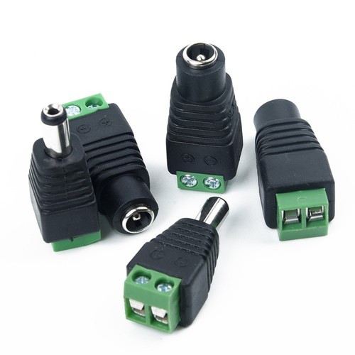 Cable Terminals LED Strip 5.5*2.1mm CCTV Camera Male Female DC Adapter - Zdjęcie 5 z 12