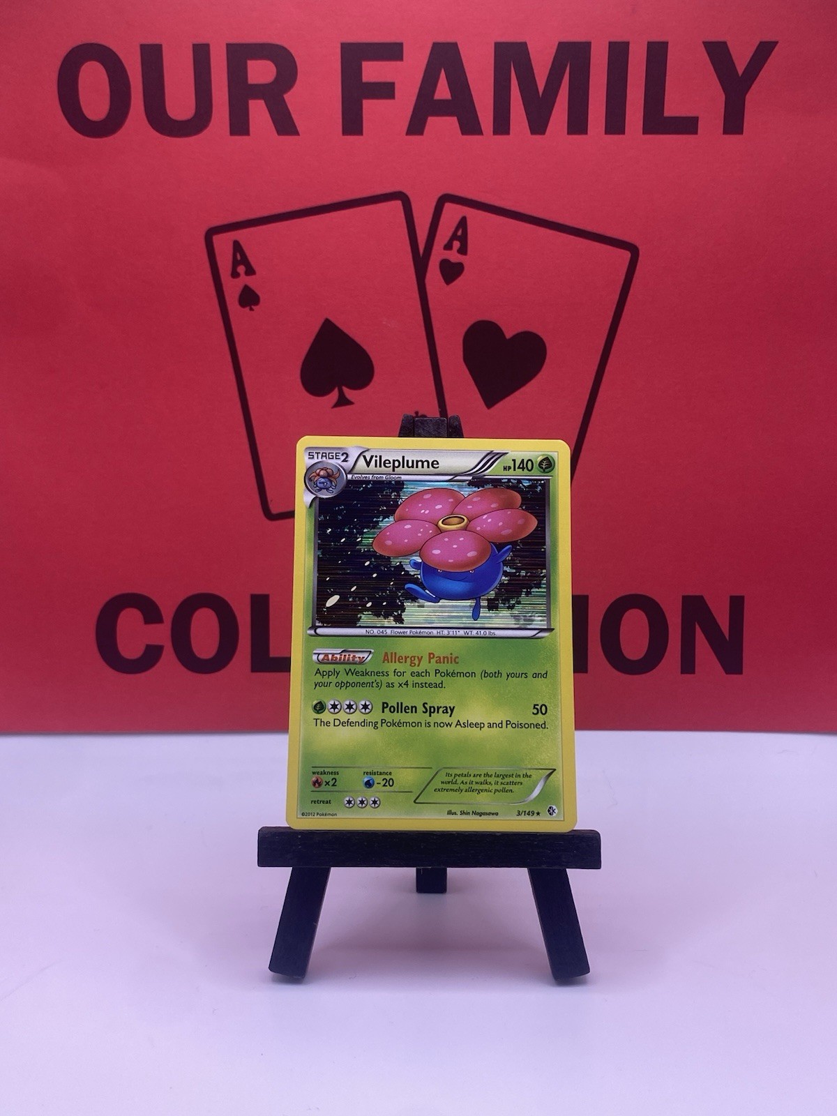 Vileplume 3/149 Boundaries Crossed Pokemon TCG Holo Rare 2012 LP