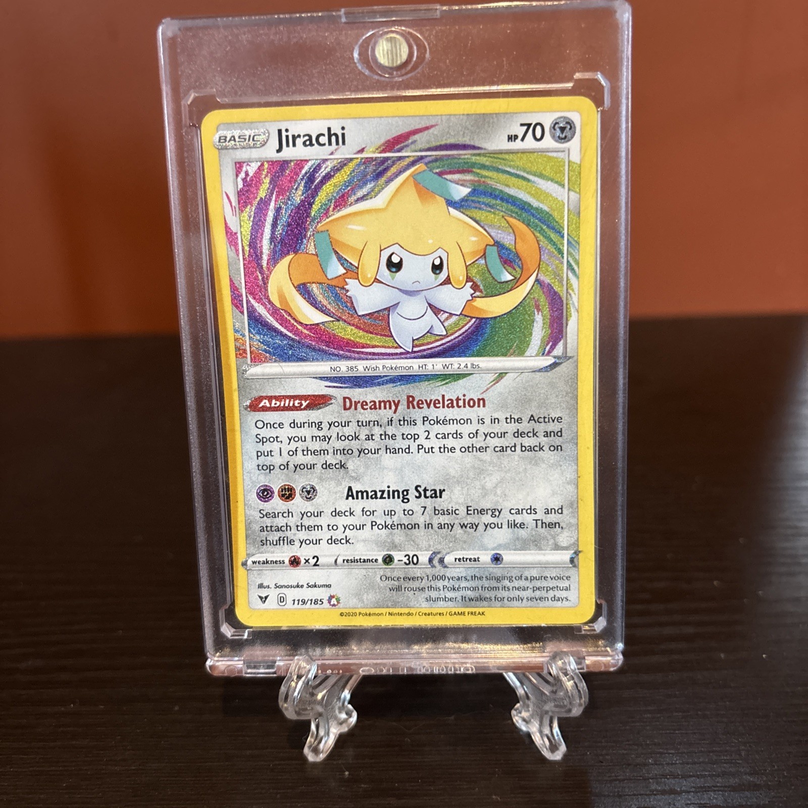 Jirachi 119/185 Vivid Voltage Amazing Rare Pokemon Card