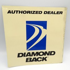 Vintage Diamond Back Bicycle Window  Authorized Dealer Decal 8 x8  inch