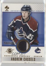 2001-02 Pacific Private Stock Game-Used Gear Andrew Cassels #98 Patch 0u8p