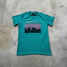 Rare VTG Nike Bloomsday Finisher 1980  s Spell Out Swoosh T Shirt 80  s Running M