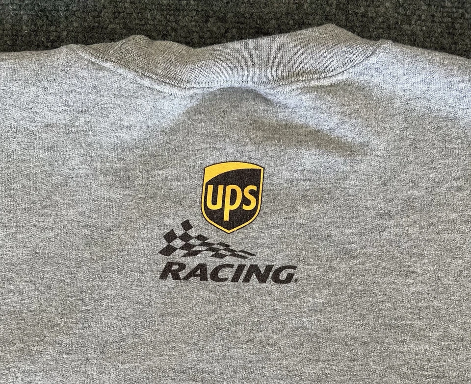 David Ragan NASCAR Sweatshirt Gray Yellow Roush Racing Pullover Chase Mens 2XL - Image 2 of 4