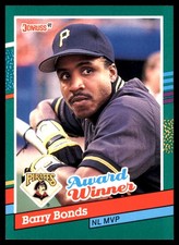 Barry Bonds 1991 Donruss #762 Pirates MLB READ FREE SHIPPING AutographDen
