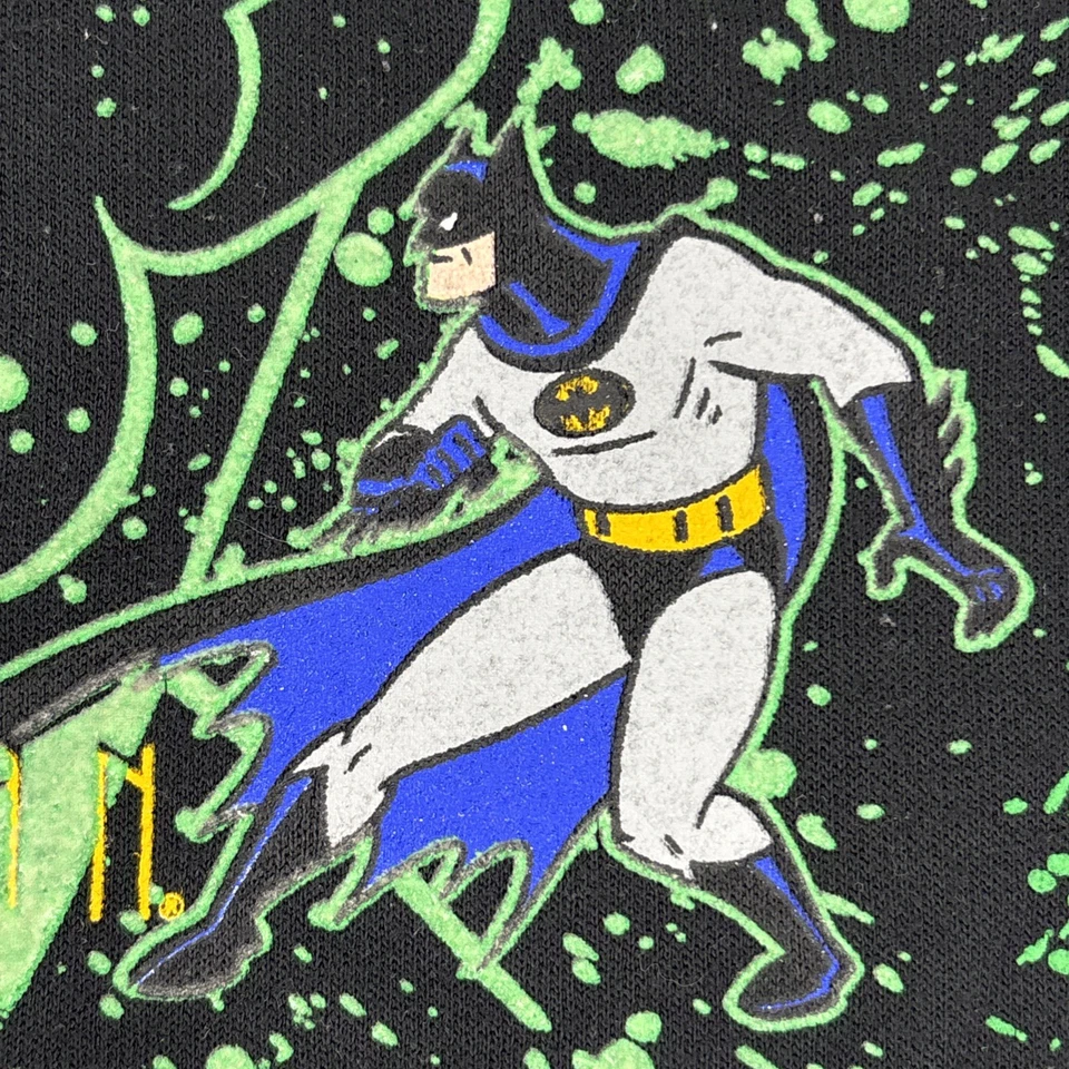 Sudadera De Colección Batman Forever Riddler/Batman Estampado AOP Juvenil 6x/7 Años 90 DC Foto 4 de 4