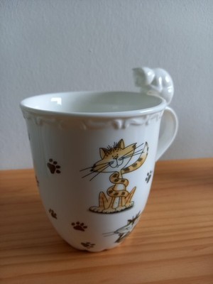 Katze, 3D Figur, Tasse, Becher, cat, mug, Lefard england collection