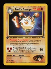 Brock's Primeape 35/132 1st Edition Uncommon Gym Challenge Pokemon Cards on eBay