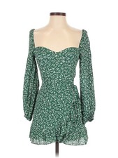 Reformation Women Green Casual Dress 4