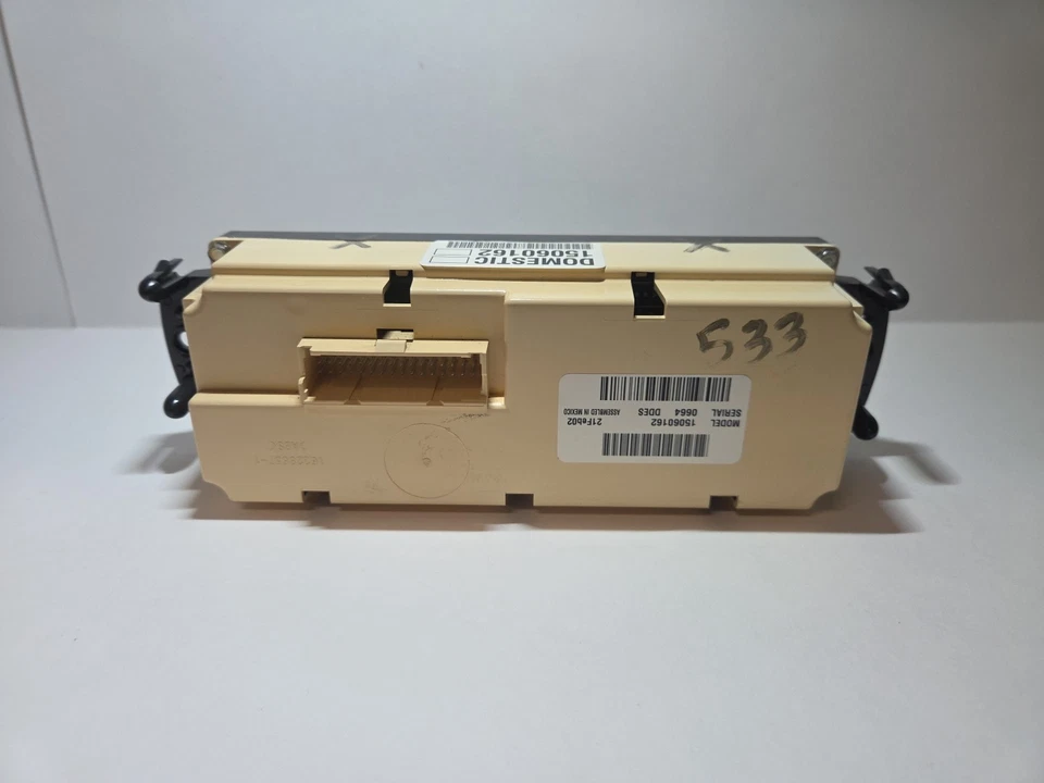 00-02 CHEVROLET SUBURBAN 1500 Control de temperatura tablero montado 15060162 Foto 3 de 4