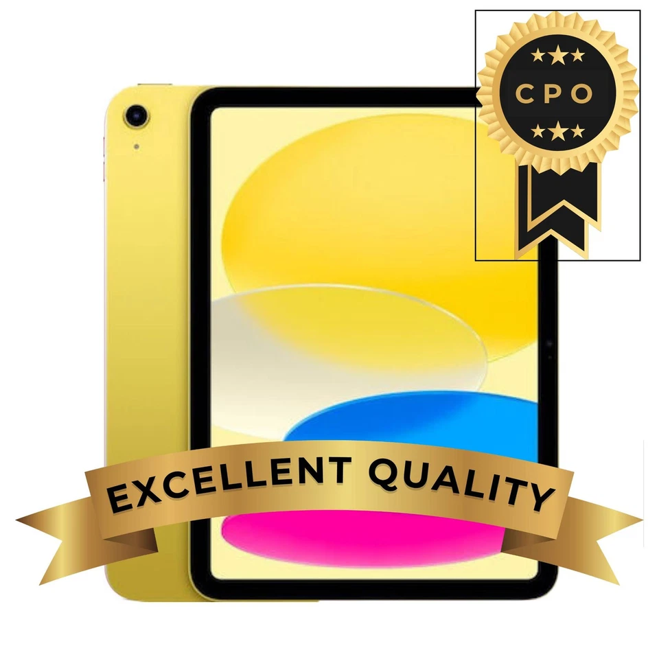Apple iPad 2022 10th 10.9" 64Gb Wi-Fi Yellow CPO Garanzia 12 mesi Ricondizionato