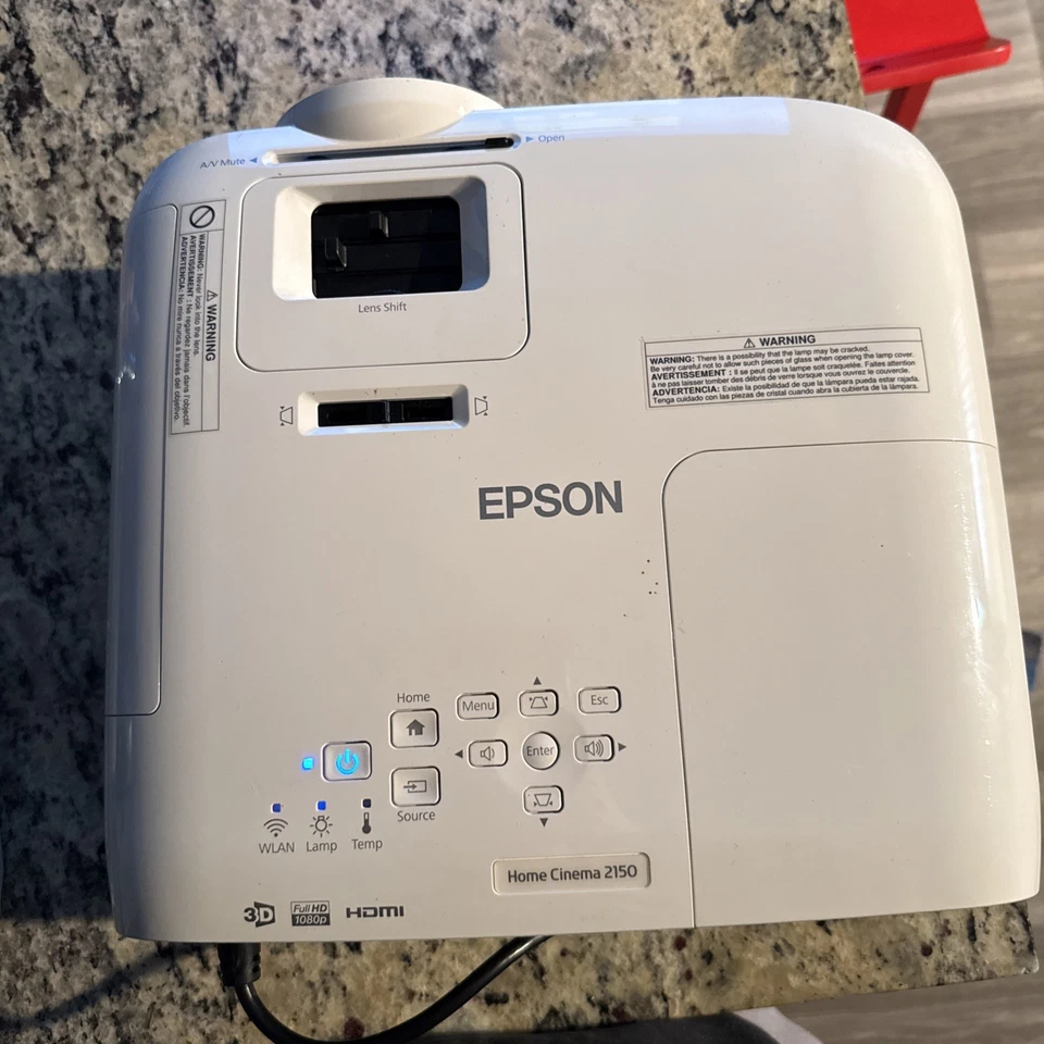 Epson Home Cinema 2150 1080p Wireless 3LCD Projector - Image 3 of 4