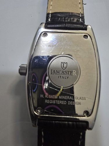 đŸ”¥LANCASTER ITALY 32X38mm, TANK UNISEX QZ WATCH - Picture 11 of 14