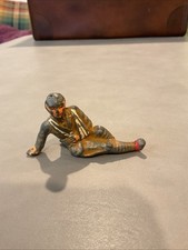 WWI 1930 Grey Iron Wounded Soldier 1.5  Tall 3  long