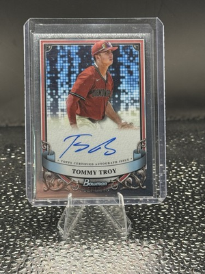 #ad 2024 Bowman Sterling Prospect Autographs Tommy Troy #PA TT AU RC $12.00