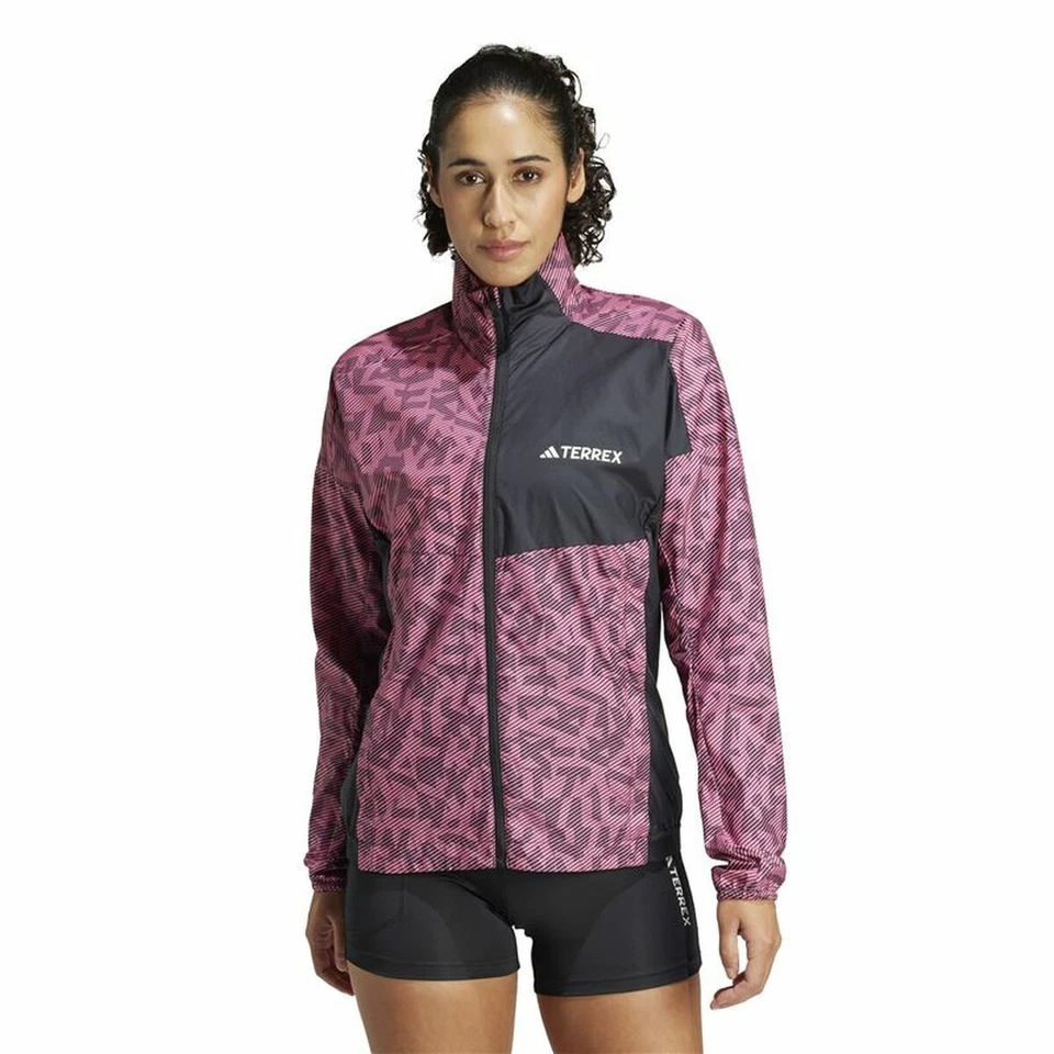 Chaqueta Cortavientos Adidas Terrex Rosa - Imagen 2 de 4