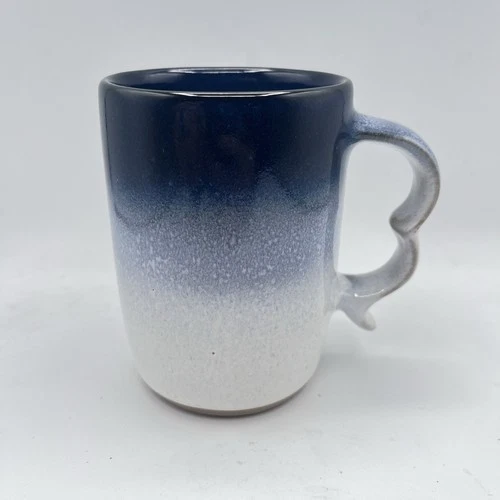 Signed Peter Pots Stoneware Seagull Blue Ombre “Grandmother’s Cup”