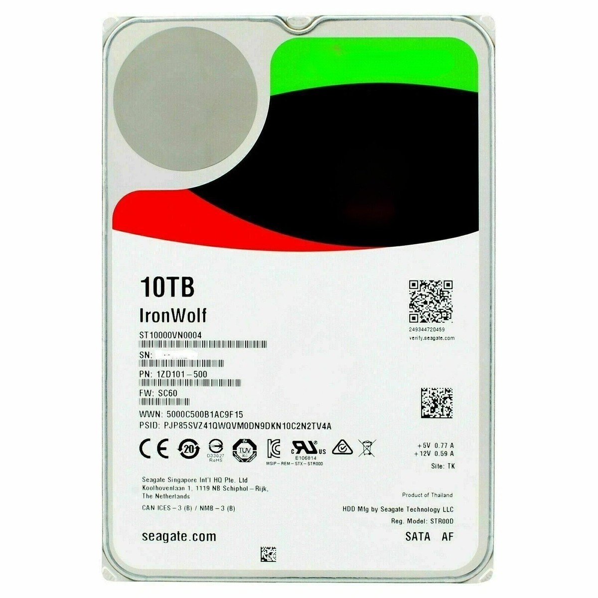 外付けハードディスク・ドライブ Seagate IronWolf 10TB ST10000VN0004 4 ST10000VN0004 New FOR Seagate 10TB 3.5