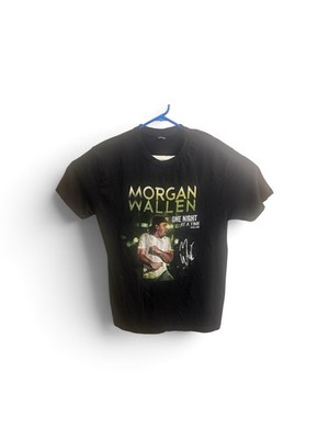 Morgan Wallen Basic Blanx Shirt Mens Large Black One Night At A Time Tour Tee