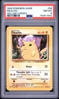 1999 POKEMON BASE SET UNLIMITED YELLOW CHEEKS #58 PIKACHU PSA 8