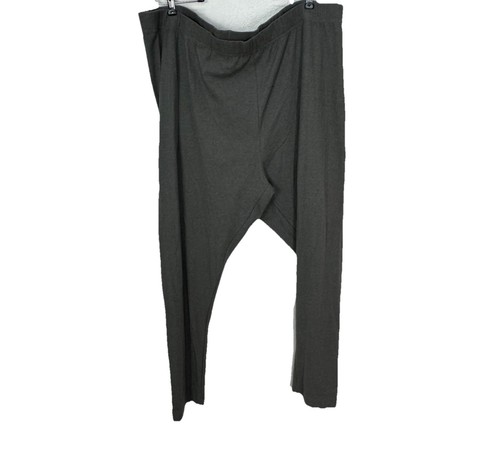 Old Navy graue gerippte Lounging-Leggings zum Überziehen Damen Übergröße 4X Freizeit