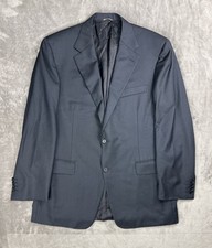 Canali Sport Coat Suit Mens Size 54 R US 44 Wool Blue 2-Button 13290/37 Italy