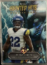 Wild Card Haunted Hits Monster Hunt 2024 Blake Corum Rookie  Numbered 3 of 3