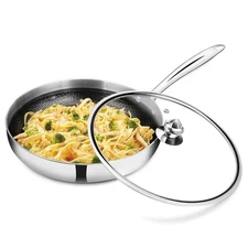 Milton Pro Cook Triply Hexa Tech Induction Fry Pan Glass Lid INon Stick Cookware