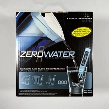 ZeroWater 5-Stage Advanced Filtration Water Pitcher 8 Cups, New In Box