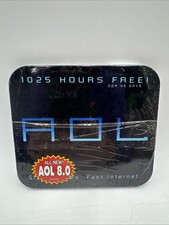AOL 8.0 America Online Windows Aliens tin CD Sealed New