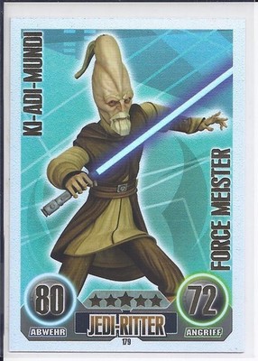 Star Wars  Topps Force Attax CW Series 1 ''Ki-Adi-Mundi'' Trading Card [179] GER