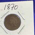 1870 Indian Head Small Cent BN Business Strike Philadelphia Circulated